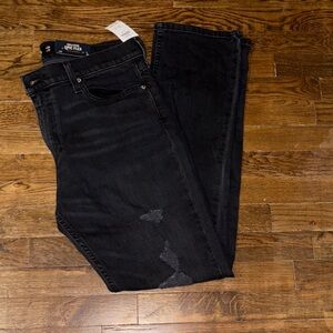 ✨BRAND NEW! Hollister Epic Flex Men's Black Slim Straight Fit Jeans  34x32!✨
